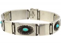 Silver & Turquoise Bracelet by Georg Jensen