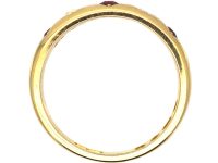 Victorian 18ct Gold, Ruby & Diamond Gypsy Ring