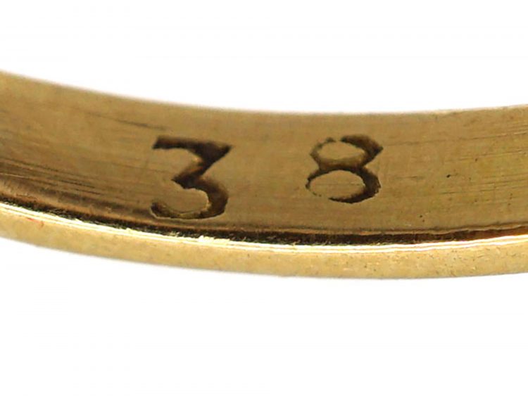 Edwardian 18ct Gold, Sapphire & Diamond Cluster Ring