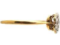 Edwardian 18ct Gold & Platinum, Diamond Daisy Cluster Ring