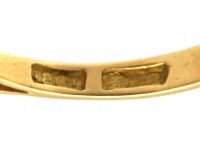 Edwardian 18ct Gold & Diamond Triple Cluster Diamond Ring