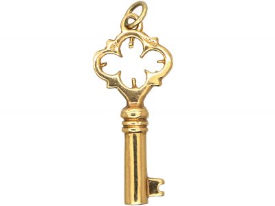 9ct Gold Key Pendant