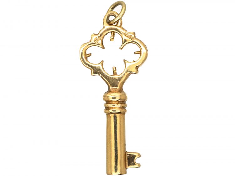 9ct Gold Key Pendant