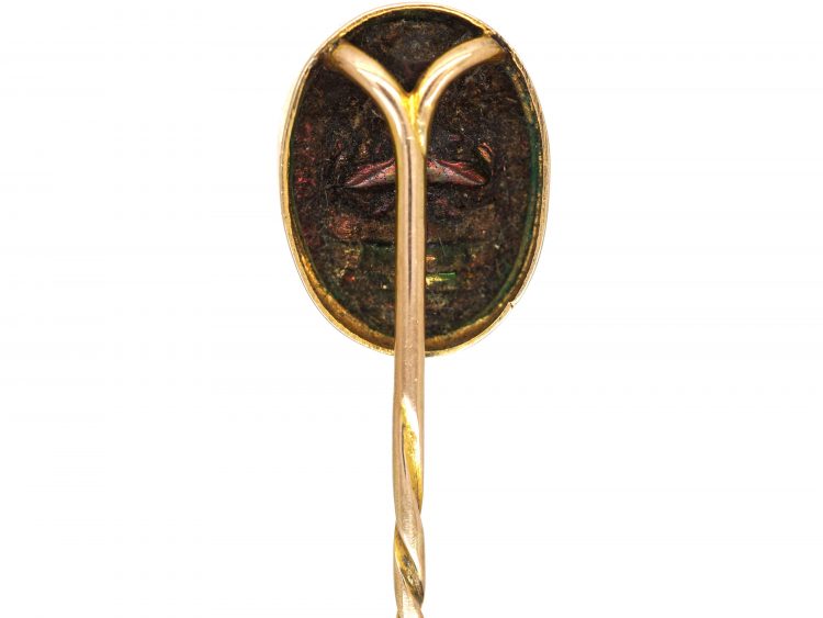 Victorian 15ct Gold, Scarab Beetle Tie Pin