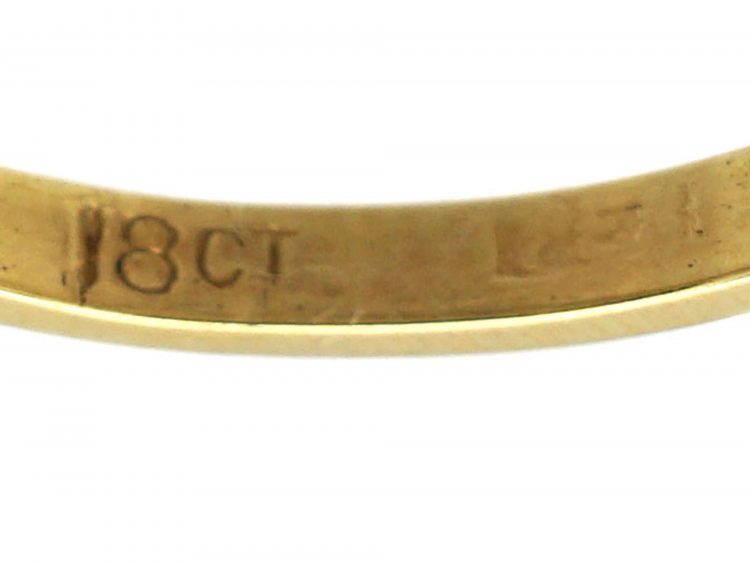 Victorian 18ct Gold, Five Stone Old Mine Cut Diamond Ring