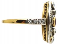 Art Nouveau 18ct White & Yellow Gold, Ruby & Diamond Ring