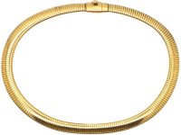 Retro 14ct Gold Tubo-Gas Collar