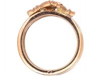 9ct Gold Clasped Hands Fede Ring
