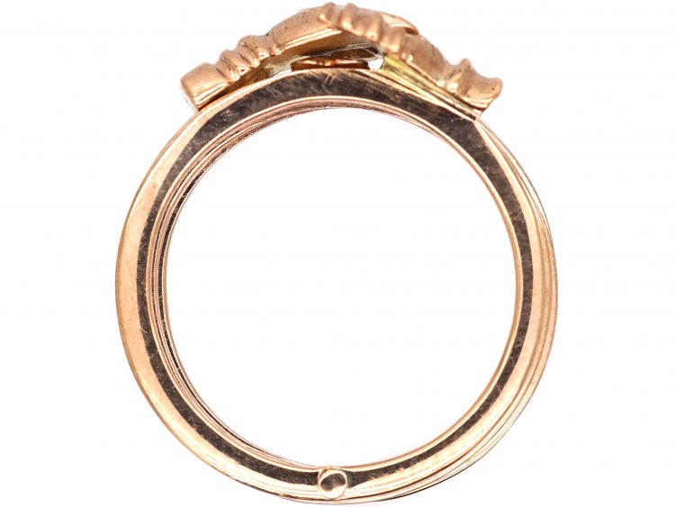 9ct Gold Clasped Hands Fede Ring