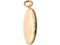 Edwardian 10ct Gold Slim Round Locket