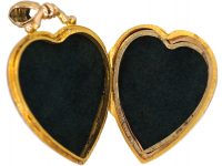 Edwardian 9ct Gold Heart Locket with Engraved Detail