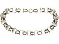 Victorian Silver Collar with Fern & Leaf Motif