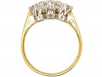 Art Deco 18ct Gold & Platinum, Three Stone Diamond Ring