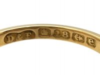 Edwardian 18ct Gold, Three Stone Opal & Diamond Ring by Deakin & Francis
