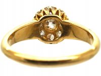 Edwardian 18ct Gold & Diamond Cluster Ring