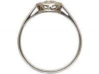 Art Deco Platinum & Diamond Round Cluster Ring