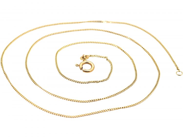 9ct Gold Fine Trace Link Chain