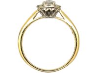 18ct Gold & Diamond Daisy Cluster Ring with Forever Engraved Inside the Shank