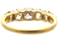 Victorian 18ct Gold, Seven Stone Old Mine Cut Diamond Ring