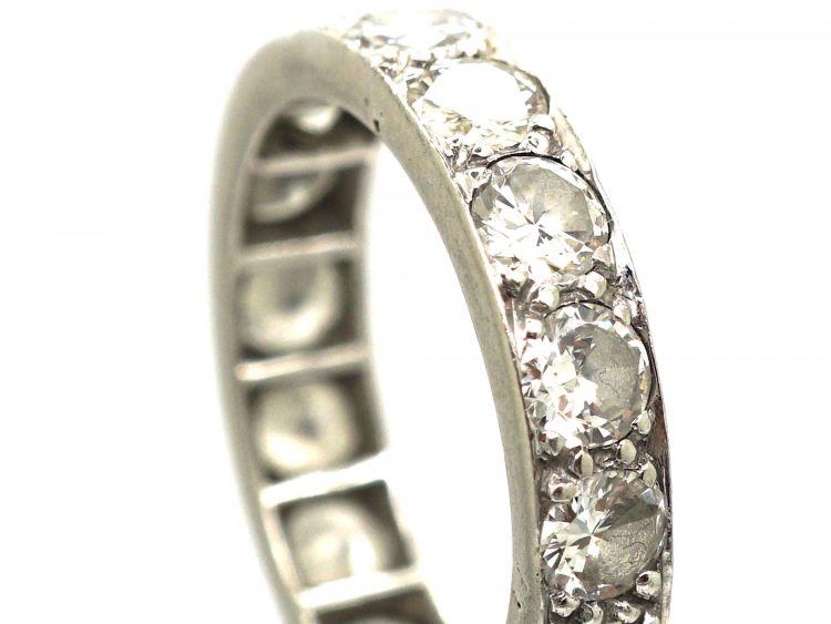 Art Deco 18ct White Gold & Diamond Eternity Ring