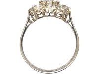 Platinum & Diamond Large Cluster Ring