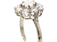Platinum & Diamond Large Cluster Ring