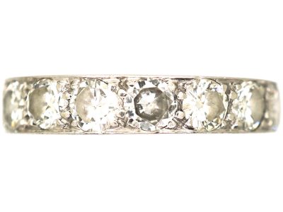 Art Deco 18ct White Gold & Diamond Eternity Ring