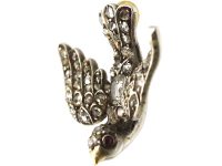 Georgian Dove of Peace Pendant set with Diamonds