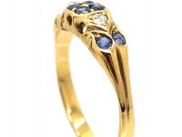 Edwardian 18ct Gold, Sapphire & Diamond Ring
