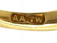 Victorian 18ct Gold Ring set with Three Old European Cut Diamonds