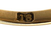 Edwardian 18ct Gold, Three Stone Opal & Diamond Ring made by Alabaster & Wilson