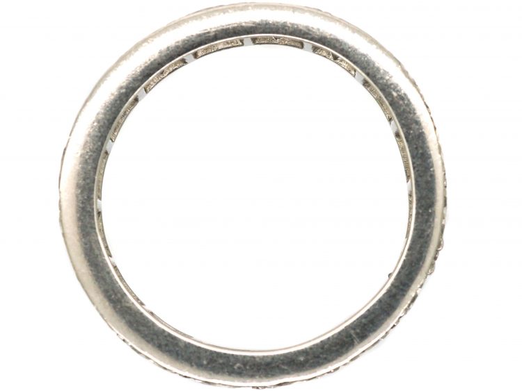 Art Deco 18ct White Gold & Diamond Eternity Ring