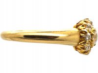 Edwardian 18ct Gold & Diamond Cluster Ring
