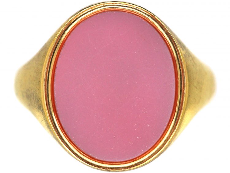 Victorian 15ct Gold Signet Ring set with a Carnelian by Charles Green