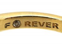 18ct Gold & Diamond Daisy Cluster Ring with Forever Engraved Inside the Shank