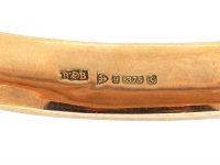 Edwardian 9ct Gold Bangle with Ivy Leaf Detail