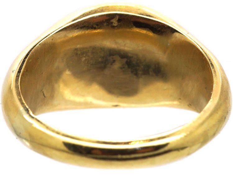 Victorian 22ct Gold Ring with a Roman Intaglio of a Melitan