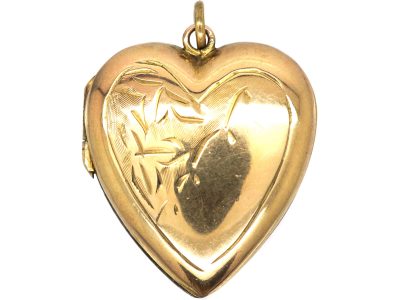 9ct Back & Front Heart Shaped Locket