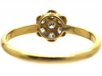 Edwardian 18ct Gold & Platinum, Diamond Cluster Ring