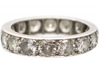 Art Deco 18ct White Gold & Diamond Eternity Ring