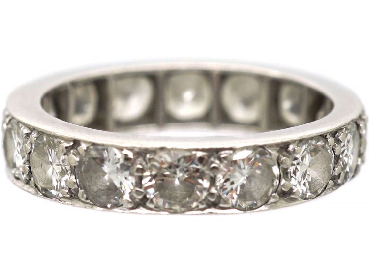 Art Deco 18ct White Gold & Diamond Eternity Ring