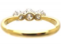 Edwardian 18ct Gold & Platinum, Three Stone Diamond Ring
