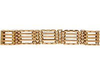 Edwardian 15ct Gold Gate Bracelet