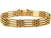 Edwardian 15ct Gold Gate Bracelet