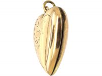 9ct Back & Front Heart Shaped Locket