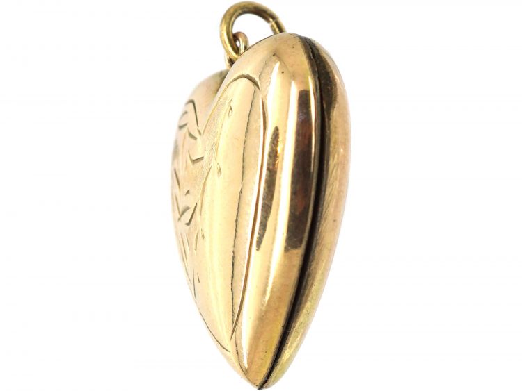 9ct Back & Front Heart Shaped Locket