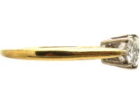 1950s 18ct Gold, Three Stone Diamond Ring
