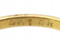 18ct Gold, Three Stone Ruby & Diamond Ring