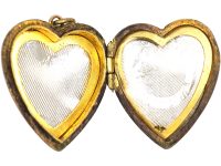 9ct Back & Front Heart Shaped Locket