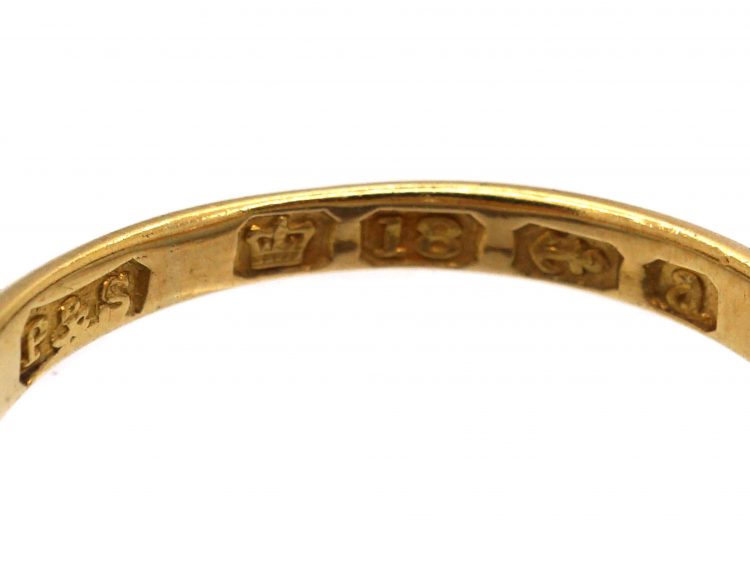 Edwardian 18ct Gold & Diamond Cluster Ring